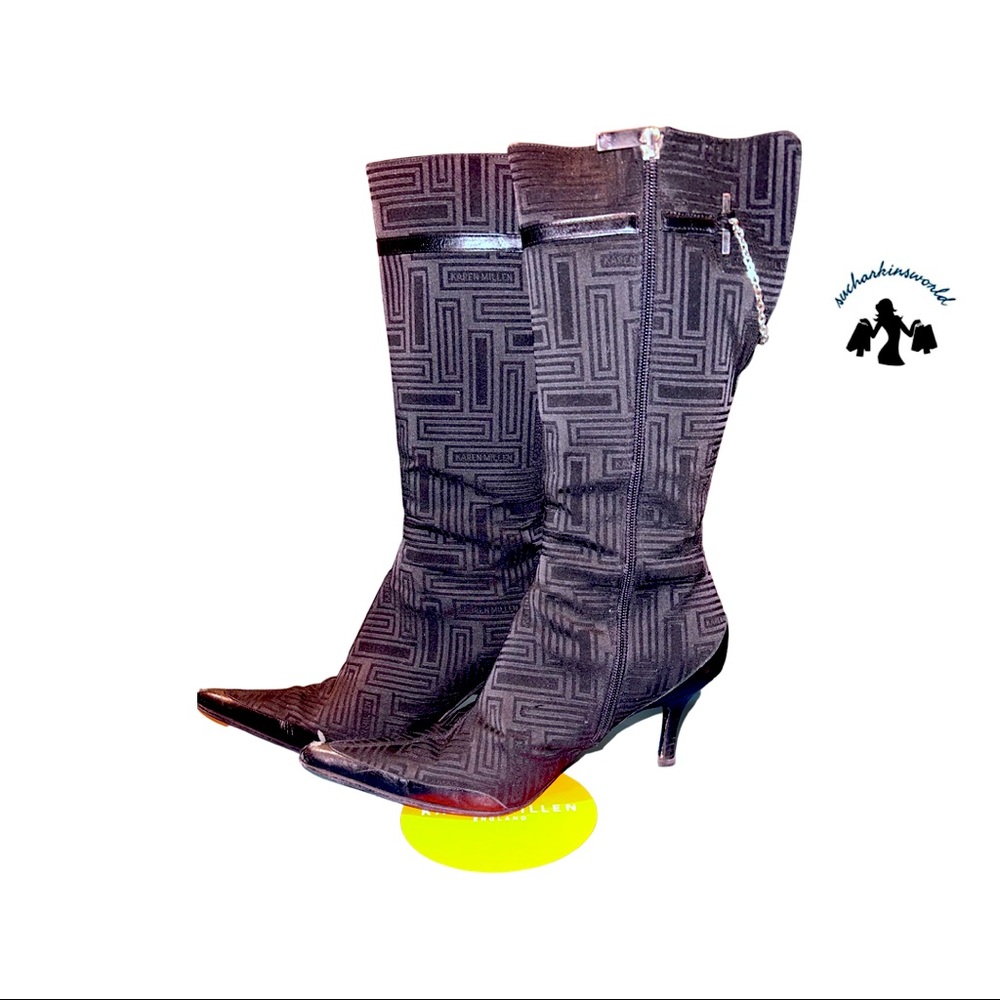Karen Millen Woman’s Black Long Boots